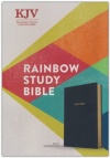 KJV Rainbow Study Bible, Black LeatherTouch